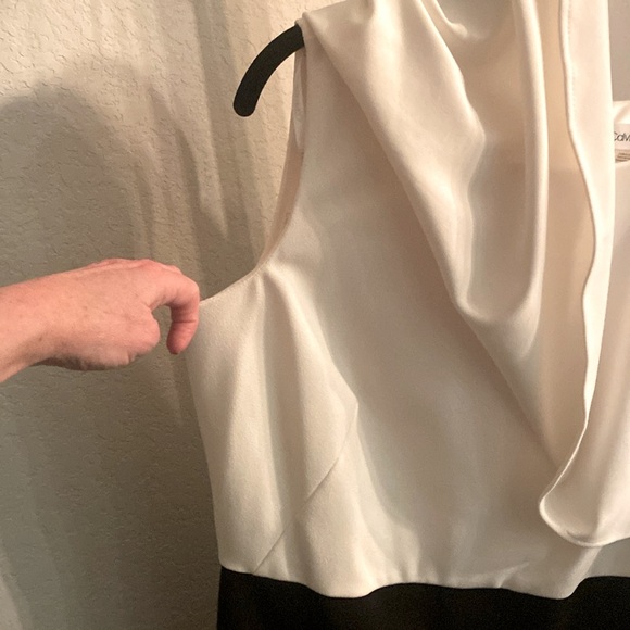 CALVIN KLEIN Color-blocked Popover Dress - SZ 8 | NWOT | MSRP $ - Picture 8 of 8
